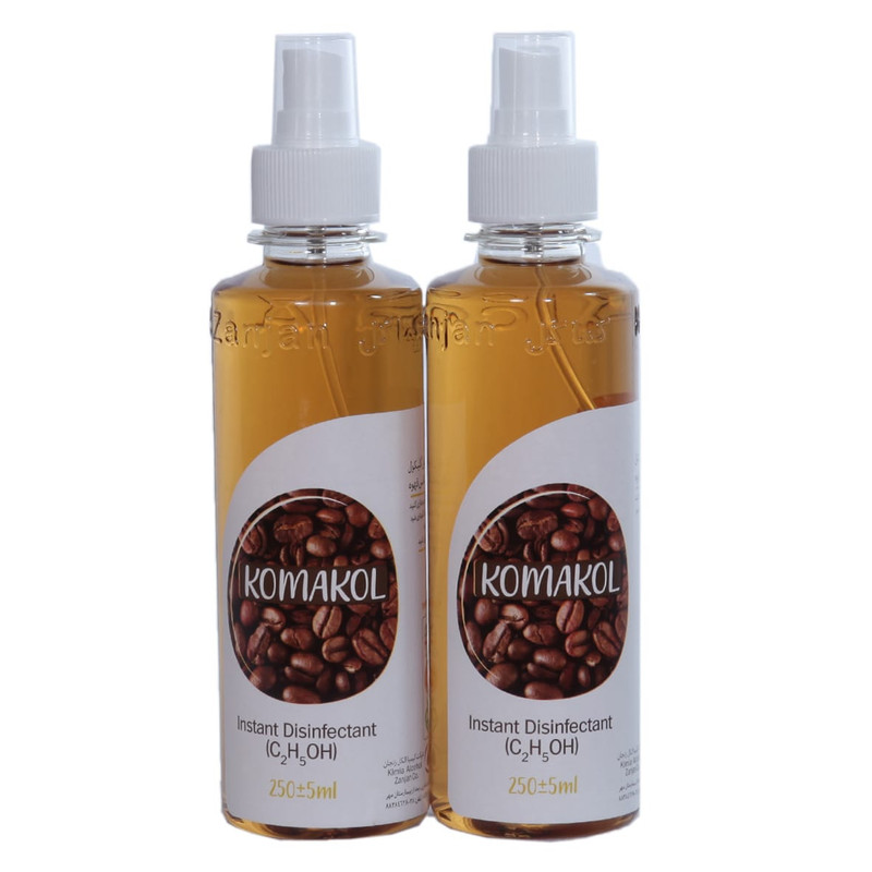 اسپری ضد عفونی کننده دست کماکل مدل قهوه حجم 250 میلی لیتر بسته 2 عددی