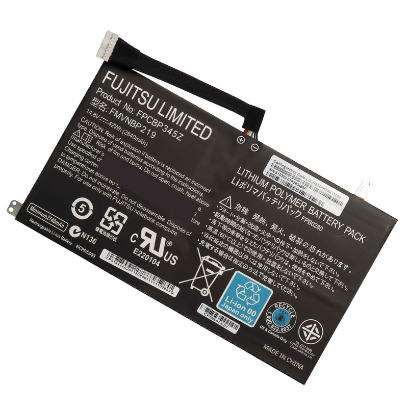 باتری لپ تاپ 4 سلولی مدل FPCBP345Z مناسب برای لپ تاپ فوجیتسو UH552 