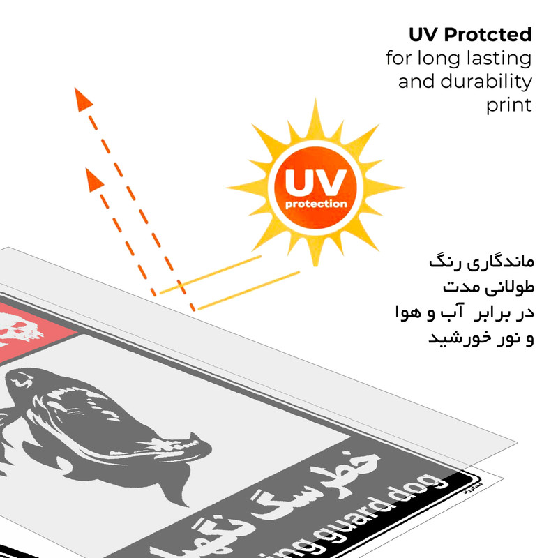 برچسب ایمنی مستر راد طرح خطر سگ نگهبان مدل HSE-OSHA-124 برچسب ایمنی مستر راد طرح خطر سگ نگهبان مدل HSE-OSHA-124