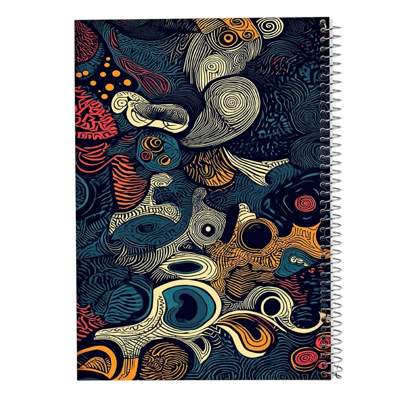 دفتر شطرنجی 50 برگ مدوپد طرح اشکال فانتزی کد DF16351