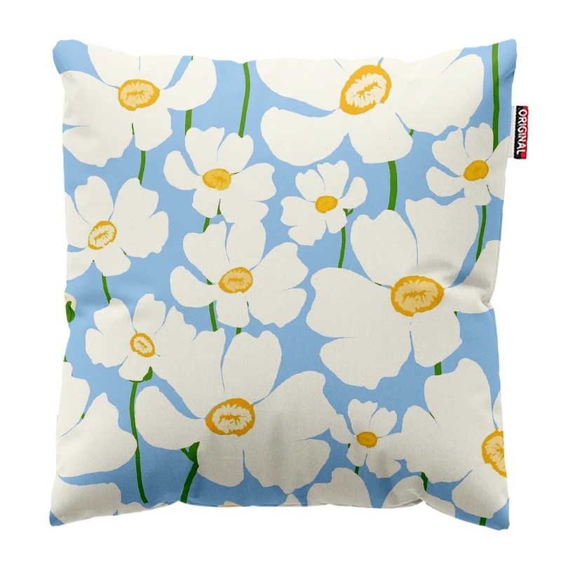 کوسن پاد آفرین مدل گل و برگ کد PK403053 سایز 40*40 سانتی متر