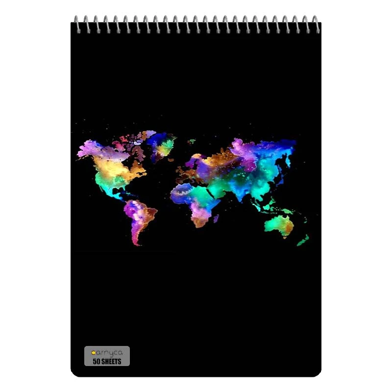 دفتر نقاشی 50 برگ سیمی کارنیکا طرح سفر Travel کد 58241