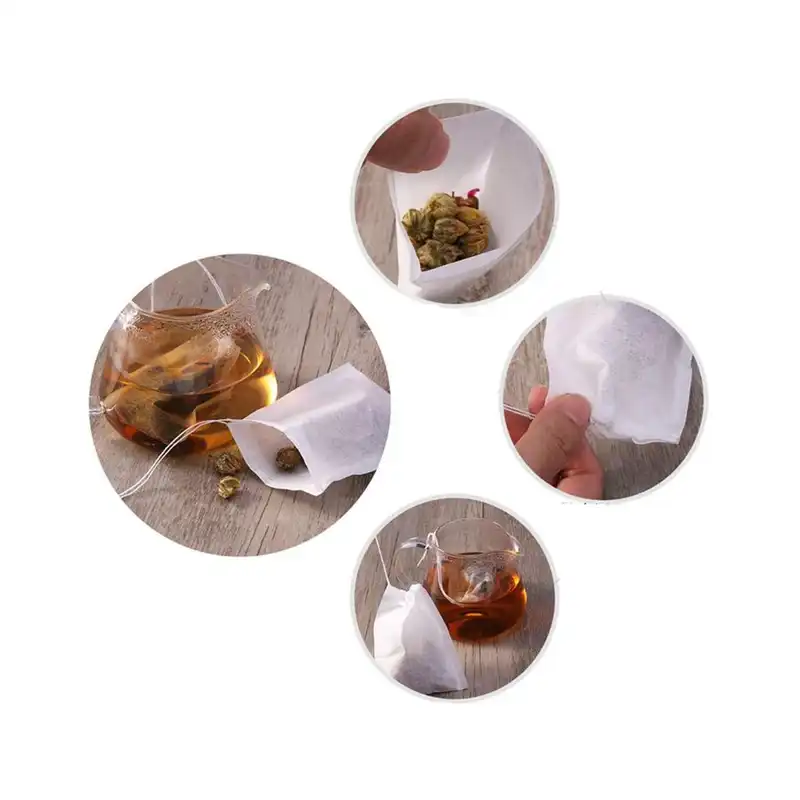 فیلتر چای مدل نخ دار گلبرگ بسته 50 عددی