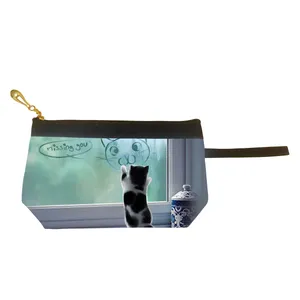 کیف لوازم آرایش زنانه طرح گربه مدل L1130