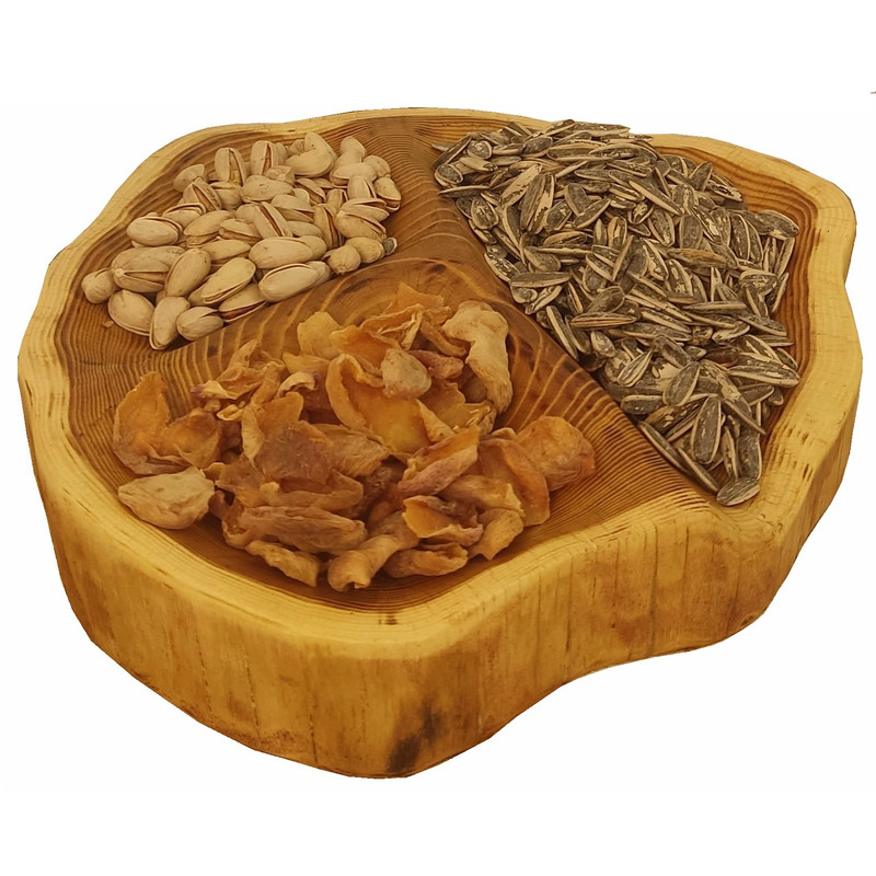 ظرف چوبی مدل روستیک چند خانه 