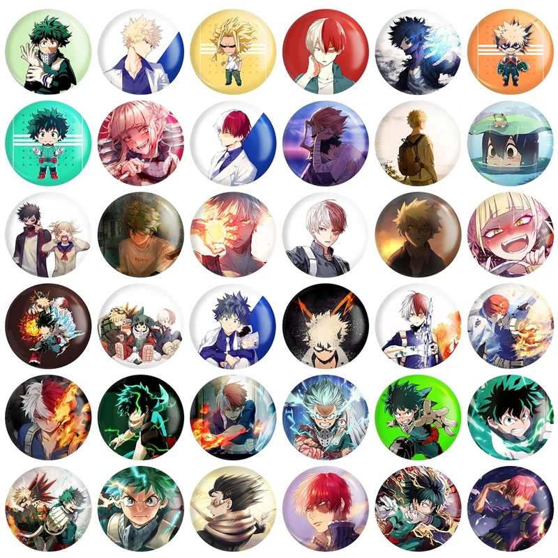 پیکسل خندالو طرح انیمه آکادمی قهرمان من  کد 96 مدل بزرگ مجموعه 36 عددی