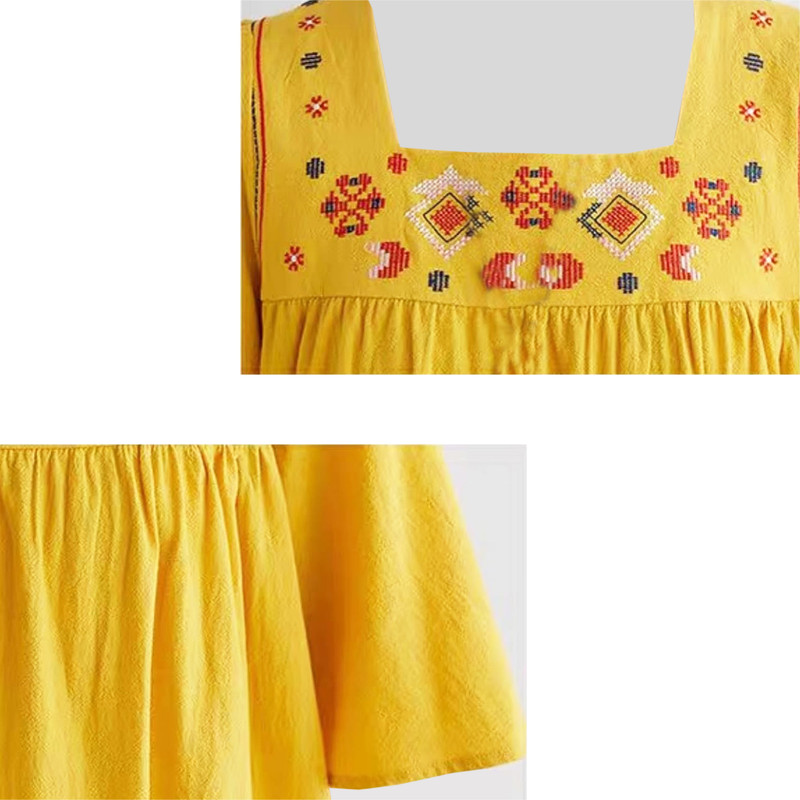 پیراهن آستین کوتاه زنانه مدل کفتان کد T2264