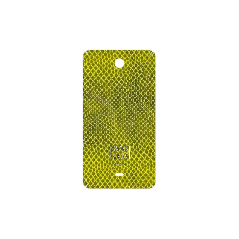 برچسب پوششی ماهوت مدل Yellow Snake Skin مناسب برای گوشی موبایل مایکروسافت Lumia 430
