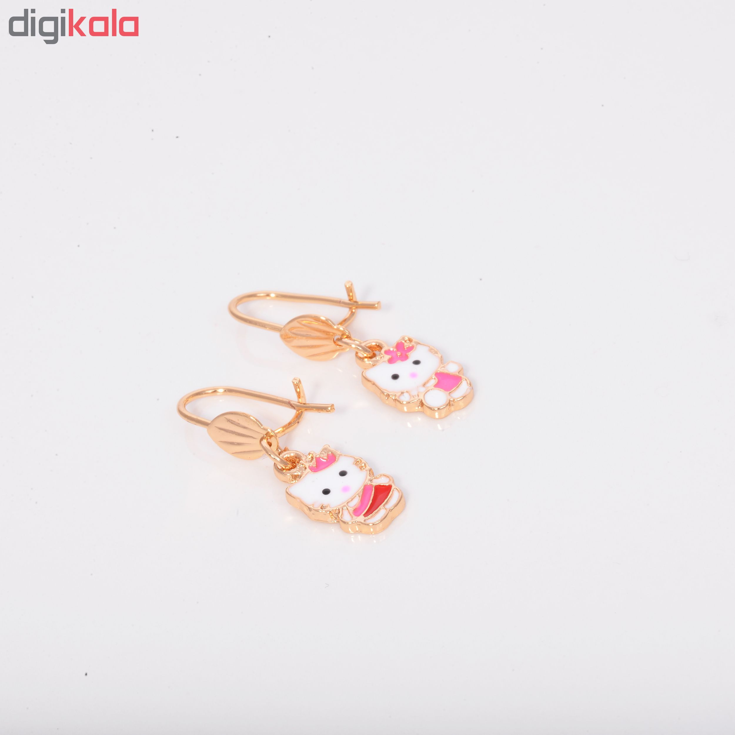 گوشواره طرح کیتی کد GO1144 تک سایز