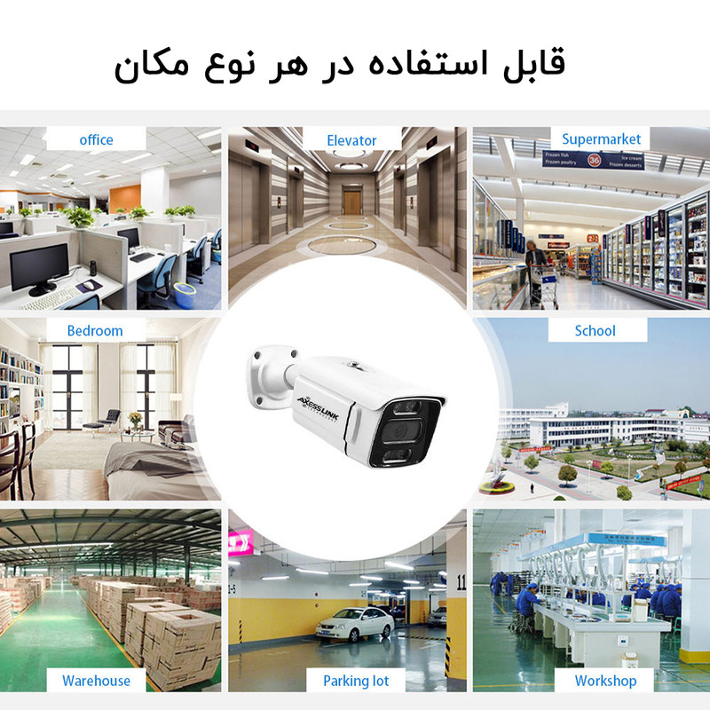 سیستم امنیتی مدل AHD - PACKAGE WARM 001 AXESSLINK