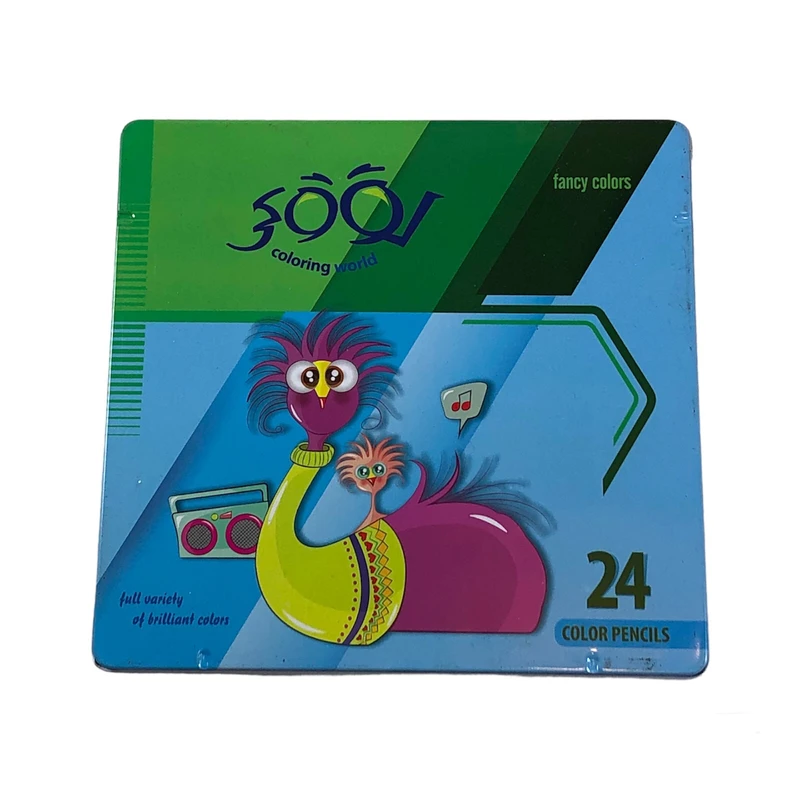 مداد رنگی 24 رنگ لوکی طرح فانتزی 