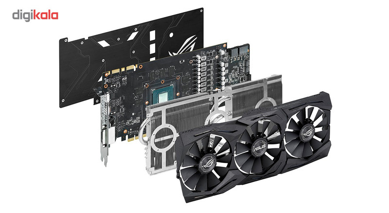 کارت گرافیک ایسوس مدل ROG-STRIX-GTX1070TI-A8G-GAMING 3