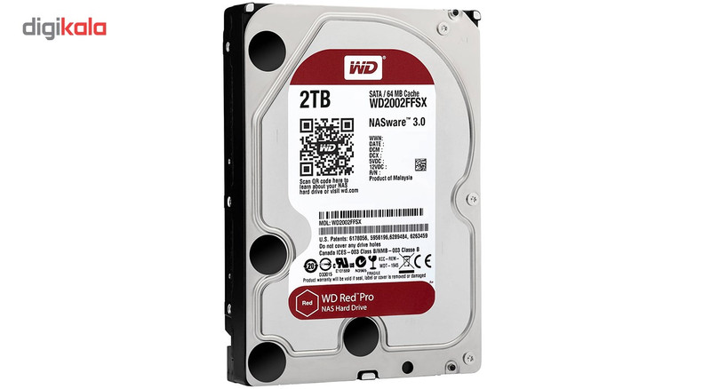 هارددیسک اینترنال وسترن دیجیتال مدل Red Pro WD2002FFSX ظرفیت 2 ترابایت