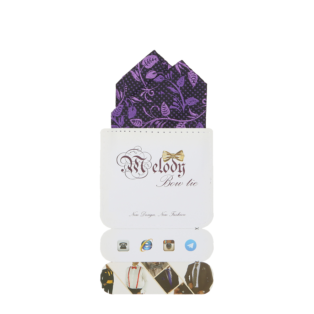 دستمال جیب مردانه ملودی مدل PS5108MSEprpl
