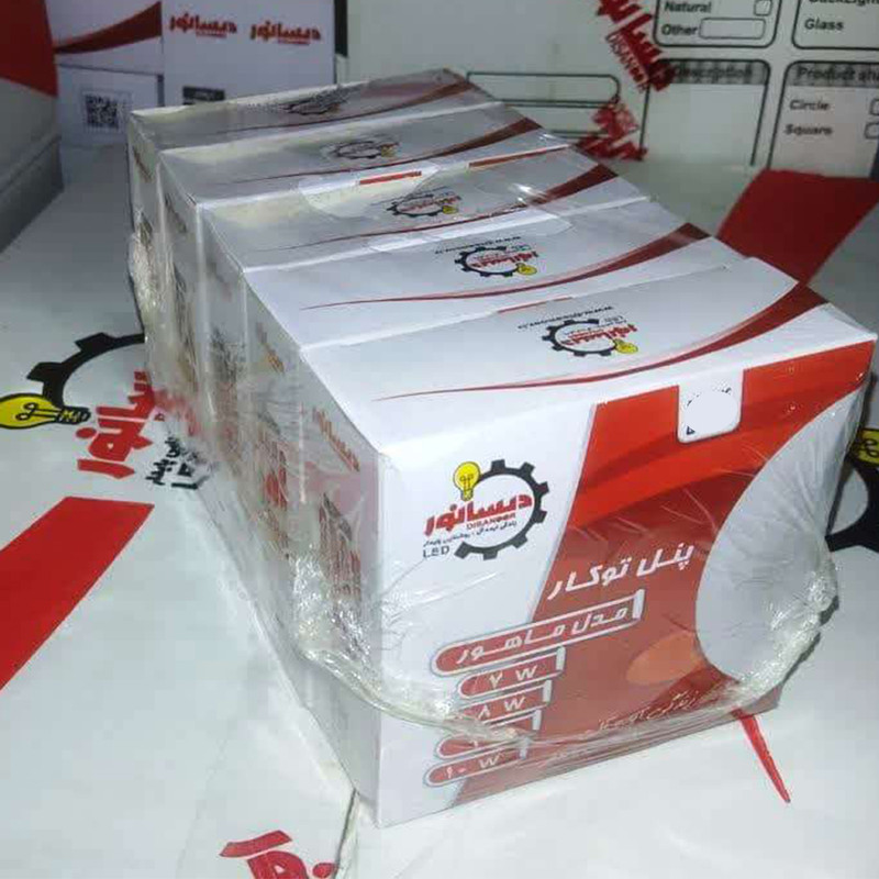 پنل سقفی ال ای دی 7 وات دیسانور مدل ماهور توکار هیت سینک آلومینیوم DL7w Mahoor 5pack بسته 5 عددی