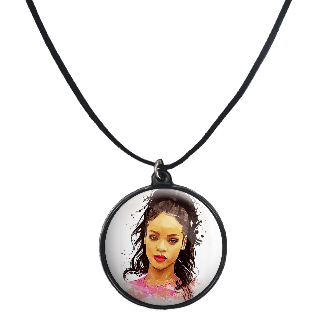 گردنبند پرمانه طرح ریحانا کد pmb.1100 مدل دو طرفه