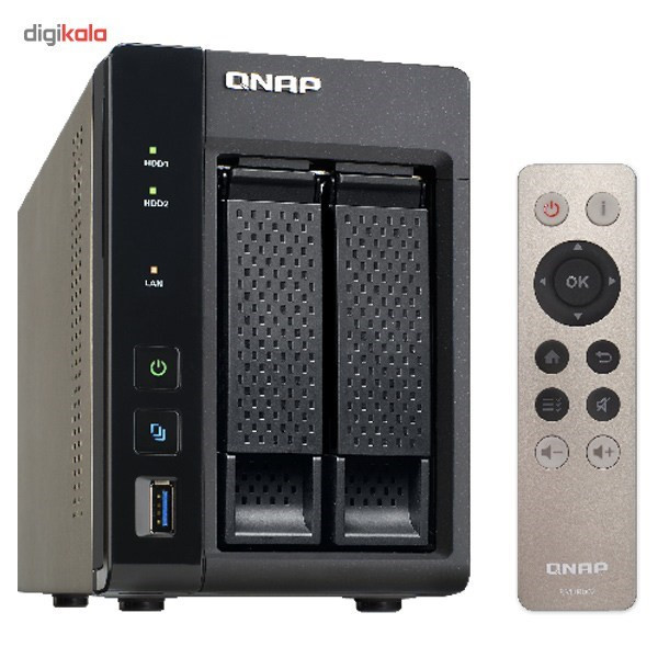 ذخیره ساز تحت شبکه کیونپ مدل TS-253A دارای دو سینی فاقد هارددیسک