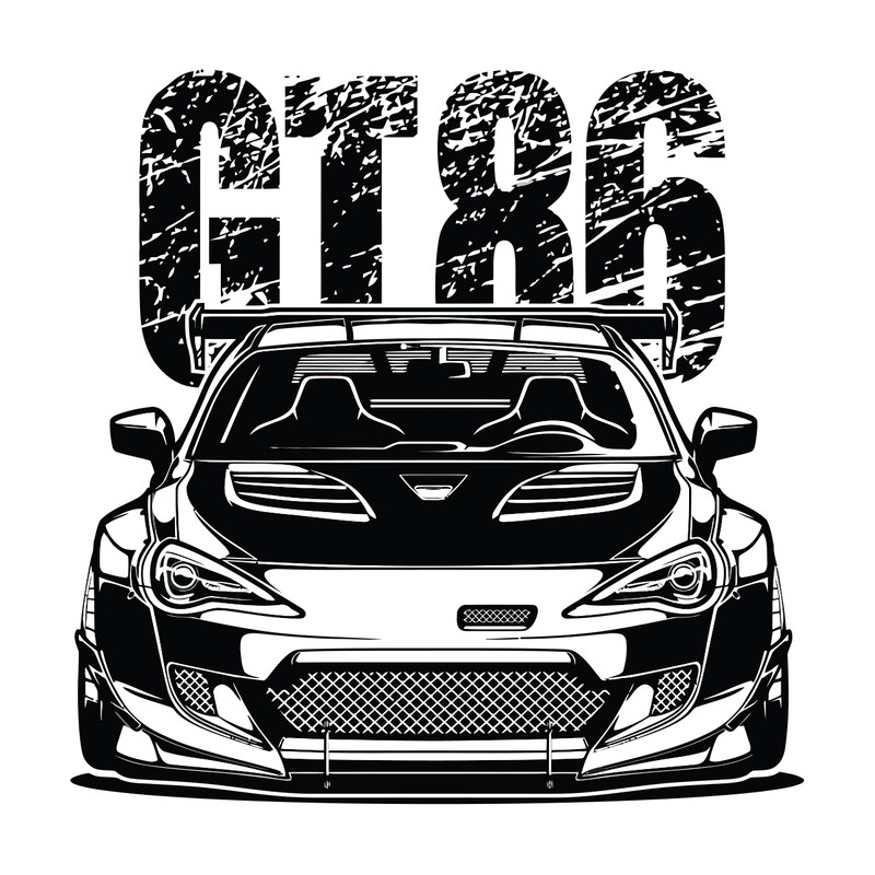 برچسب لپ تاپ پویا مارکت طرح GT86 کد 3121