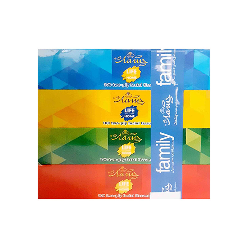 دستمال کاغذی 100 برگ چشمک مدل SOFT بسته 4 عددی