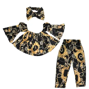 ست 3 تکه لباس دخترانه مدل  VERSACE SB 134