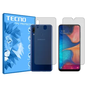 HyGEL tecno transparent screen protector suitable for Samsung Galaxy A20 mobile phone along with the phone back protector