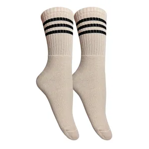 جوراب ساق بلند مردانه تن پوش هنگامه مدل حوله ای رینگی سه خط کد K01