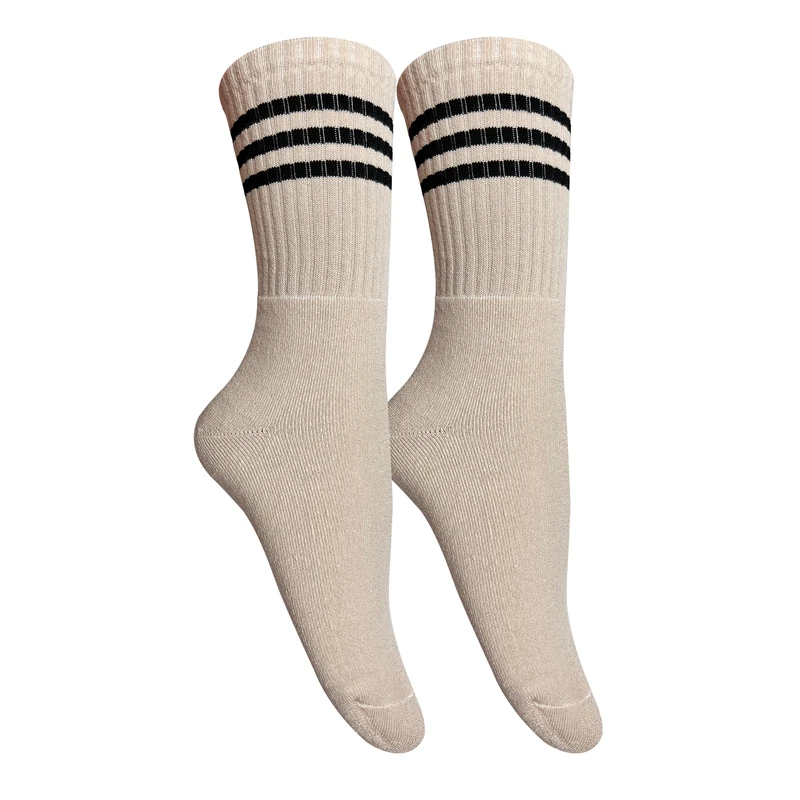 جوراب زنانه تن پوش هنگامه مدل حوله ای رینگی سه خط کد K01