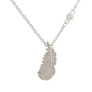 گردنبند نقره زنانه مدل پر کد N3405