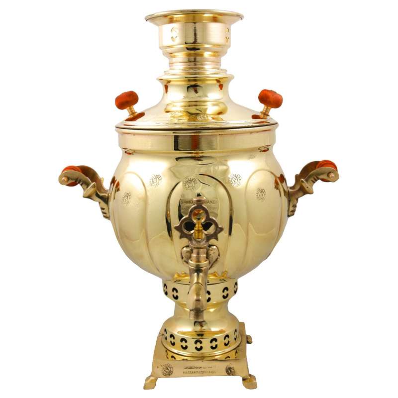 سماور زغالی حسن زاده مدل 6t ظرفیت 6 لیتر