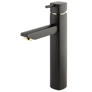 Shouder Unique Tall Basin Faucets Black
