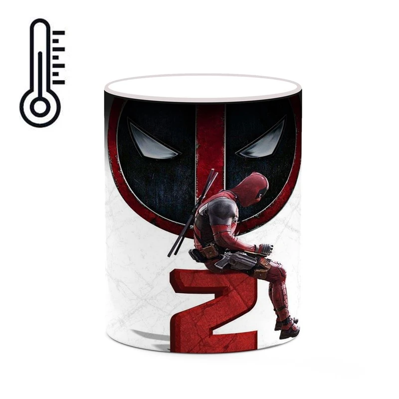 ماگ حرارتی کاکتی مدل ددپول Deadpool کد mgh38405