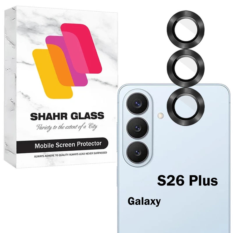 محافظ لنز دوربین شیشه‌ای شهر گلس مدل RINS20 مناسب برای گوشی موبایل سامسونگ Galaxy S26 Plus