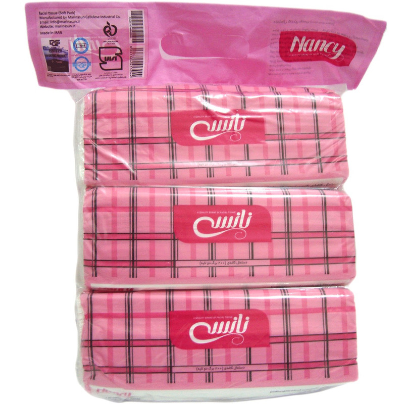 دستمال کاغذی نانسی مدل Softpack بسته 3 عددی