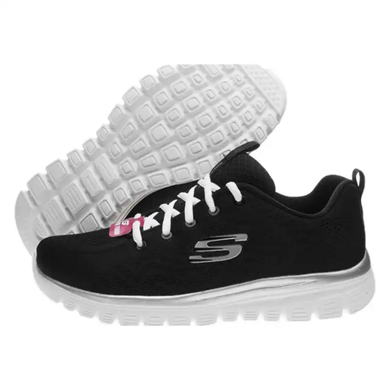 کفش پیاده روی زنانه اسکچرز مدل 12615 BKW