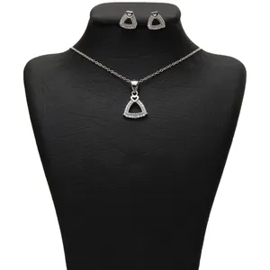 نیم ست نقره شهر جواهر مدل SJS-SE006