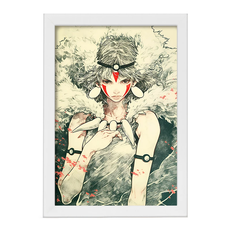 تابلو خندالو مدل دختر سرخپوستی کد F9090