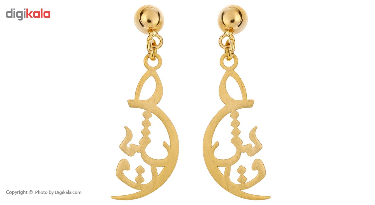 گوشواره طلای 18 عیار رزا مدل EG108