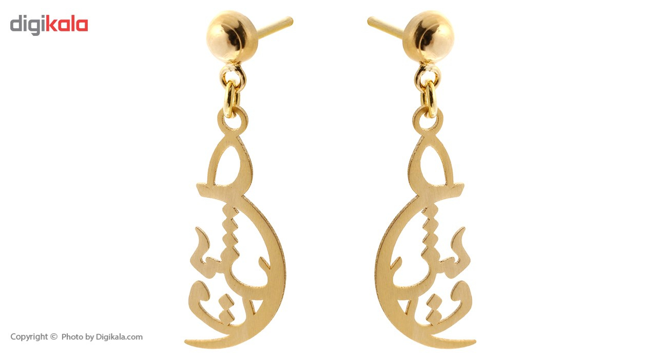 گوشواره طلای 18 عیار رزا مدل EG108