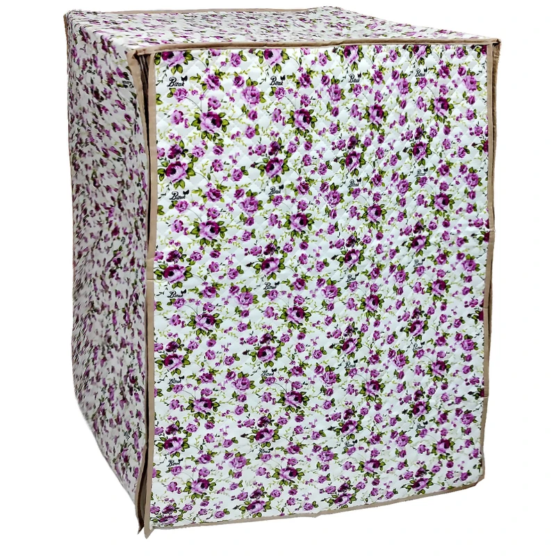 کاور ماشین لباسشویی شیراز کاور مدل درب جلو طرح الترا گل کد ultra-6-8kg