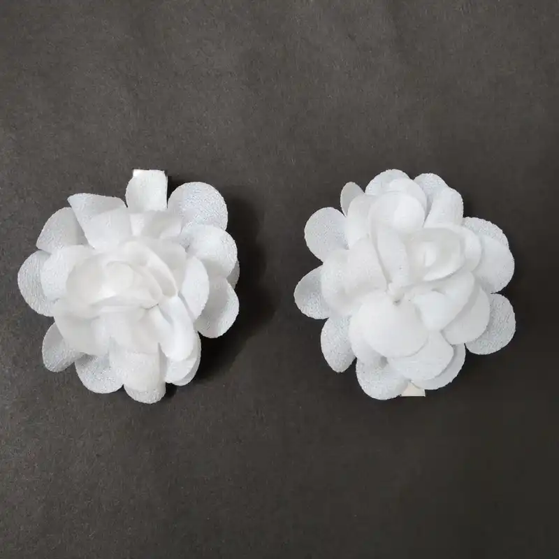 گیره مو دخترانه مدل گل رز مجموعه دو عددی