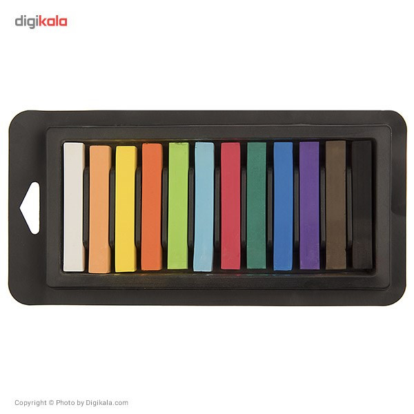 پاستل گچی 12 رنگ بیانیو مدل Soft