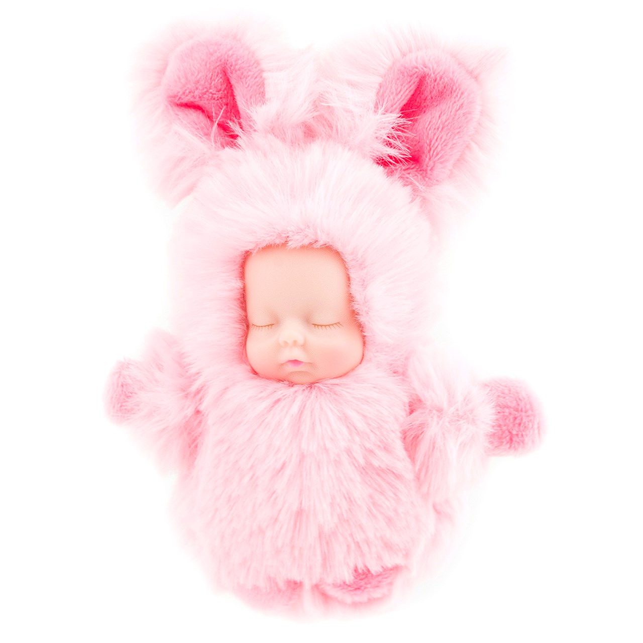 آویز و جاسوئیچی Luxury Baby  مدل Pink Rabbit Dress