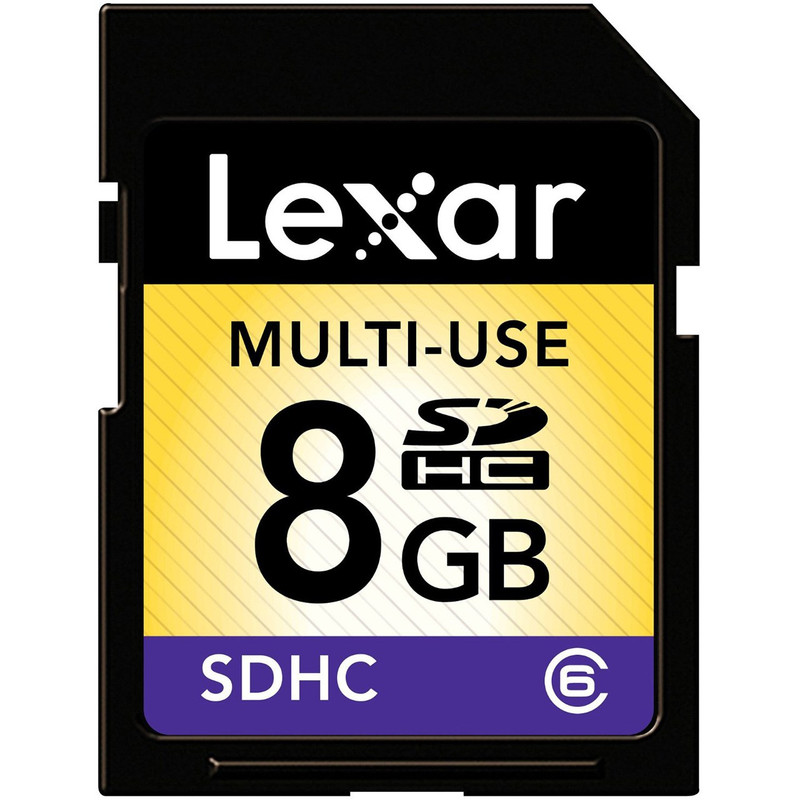 کارت حافظه SDHC لکسار مدل Multi-Use کلاس 6 - ظرفیت 8 گیگابایت