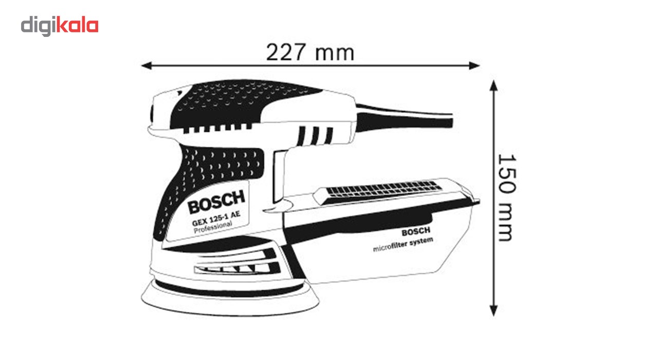 دستگاه سنباده زن بوش مدل GEX 125-1 AE