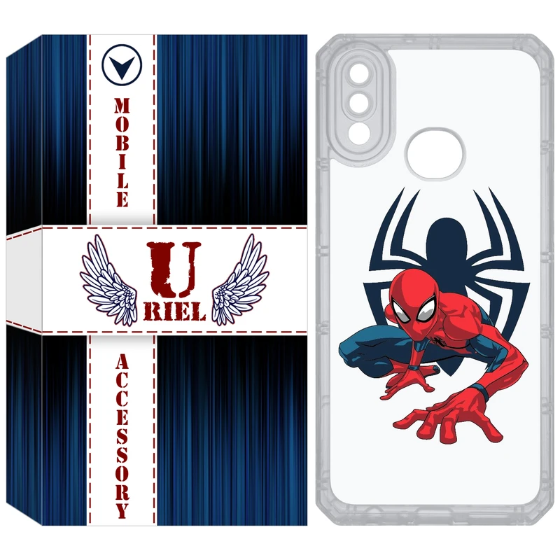 کاور یوریل مدل Clear کد 75 طرح اسپایدرمن مناسب برای گوشی موبایل سامسونگ Galaxy A10S / M10S