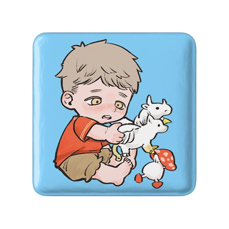 مگنت خندالو طرح لایوس انیمه خوشمزه در سیاه چال مدل مربعی کد 35896