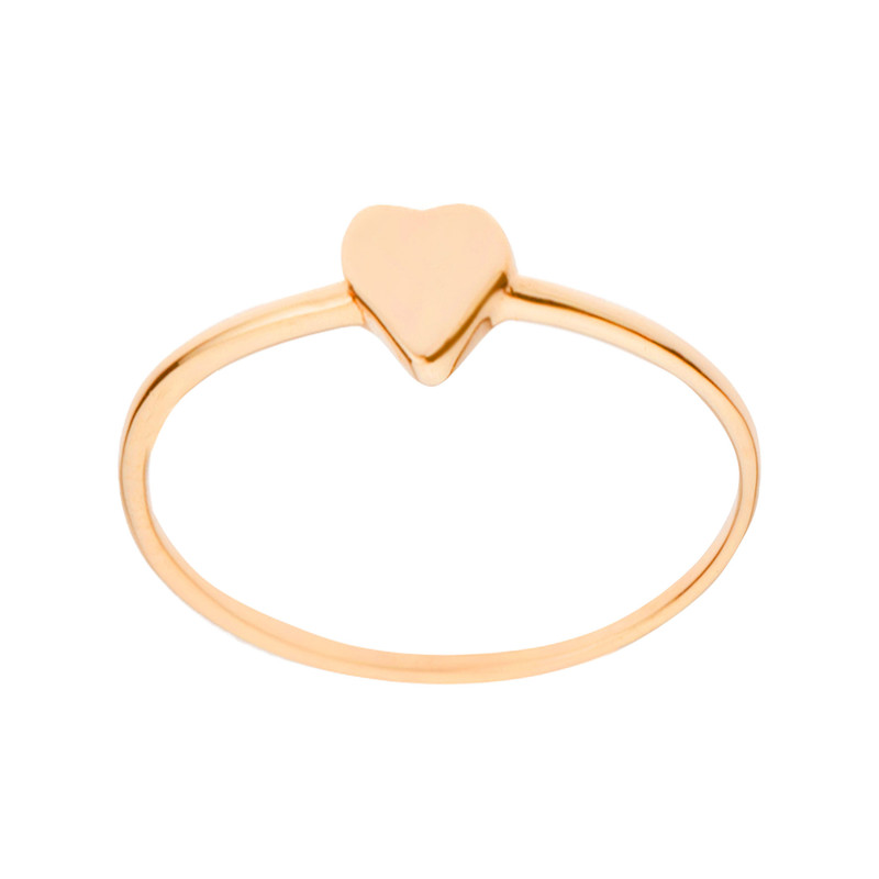 انگشتر طلا 18 عیار زنانه نیکان گلد مدل قلب NK459 سایز 48