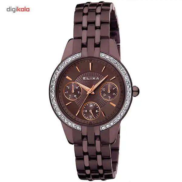 ساعت مچی عقربه ای زنانه الیکسا مدل E053-L313