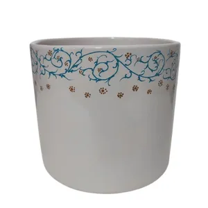 گلدان سرامیکی مدل استوانه طرح تذهیب