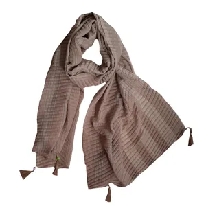 شال زنانه مدل پلیسه حصیری